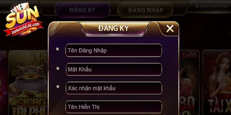 Đăng Ký Tài Khoản Sunwin - Trải Nghiệm Giải Trí Đỉnh Cao 3 Sunwin Cung cấp các thông tin cá nhân chính xác khi thực hiện đăng ký