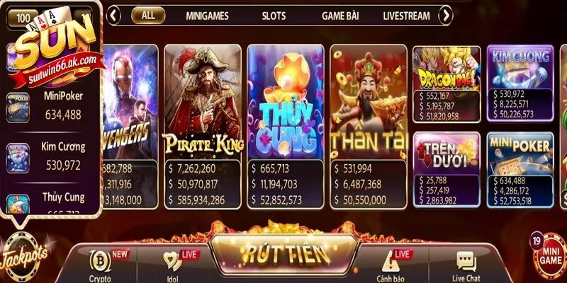 Truy cập vào trang chủ Sunwin chính thức, đăng nhập tài khoản