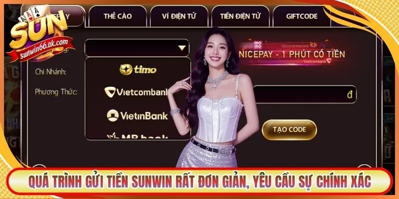 Sunwin - Link Tải Sunwin Mới Nhất, Không Bị Chặn Cho iOS/APK 7 Sunwin Quá trình gửi tiền Sunwin rất đơn giản, yêu cầu sự chính xác