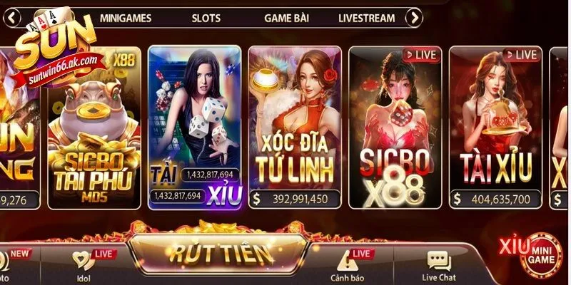 Tài xỉu Sunwin là sản phẩm chủ đạo của cổng game 
